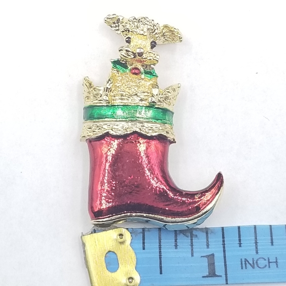 Vintage GERRY'S Christmas puppy in stocking. … - Picture 7 of 7